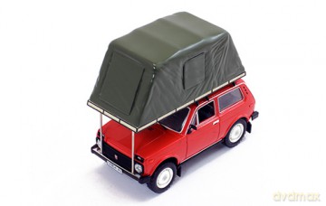 IXO Lada Niva with Roof Tent 1981 (red)
