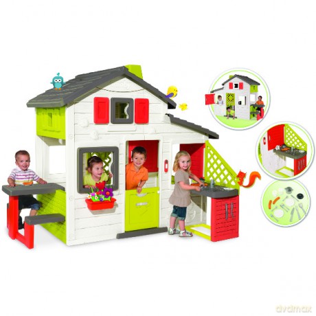 SMOBY Domek z kuchnią i funkcją wodną