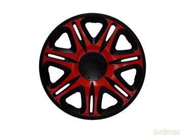 Kołpaki 14" czarno - czerwone