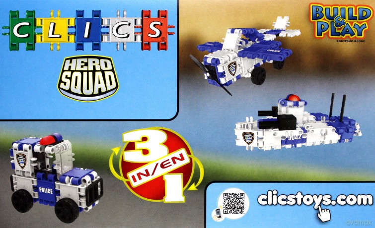 CLICS Hero Squad Police (Policja) RC051 [KLOCKI]