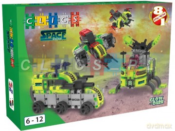 CLICS Space Squad box 8w1 (Kosmos - Podróże kosmiczne) BC004 [KLOCKI]