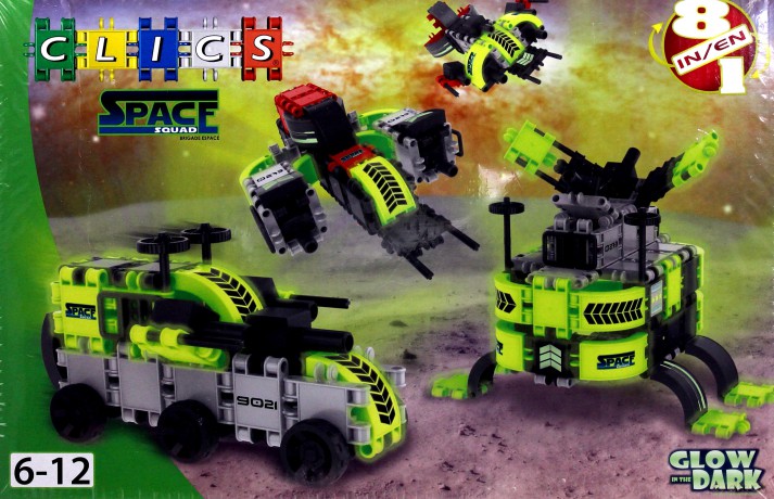 CLICS Space Squad box 8w1 (Kosmos - Podróże kosmiczne) BC004 [KLOCKI]