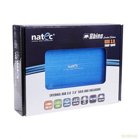 Obudowa Kieszen HDD Natec Rhino USB 3.0 Alu Blue