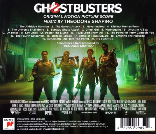 Ghostbusters soundtrack (Ghostbusters. Pogromcy Duchów) (Theodore Shapiro) [CD]