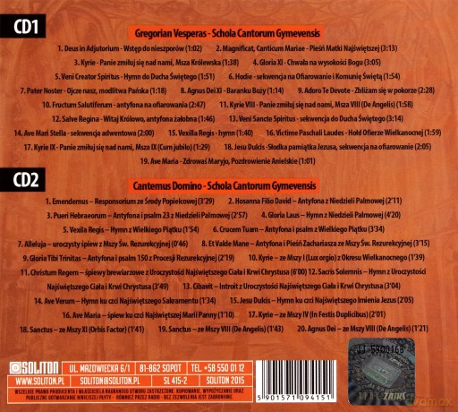 Gregorian Vesperas: Chorały Gregoriańskie [2CD]