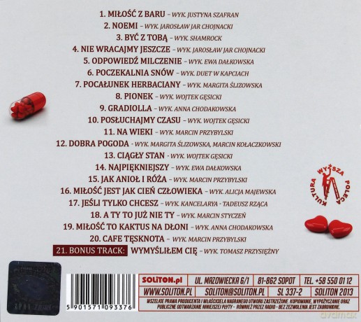 Lirycznie 21 poetyckich piosenek o miłości [CD]