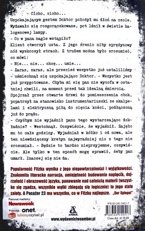 Pasażer 23 - Sebastian Fitzek [KSIĄŻKA]