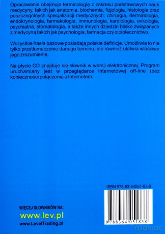 Słownik medyczny polsko-niemiecki, niemiecko-polski definicje [KSIĄŻKA]