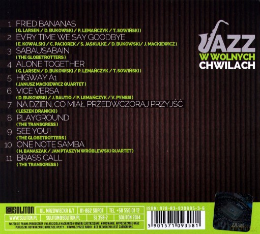Spoko Jazz: Lounge. Volume 1 [KSIĄŻKA]