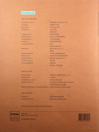Szkoła na wiolonczelę 1+ akompaniament - Marian Międlar [KSIĄŻKA]