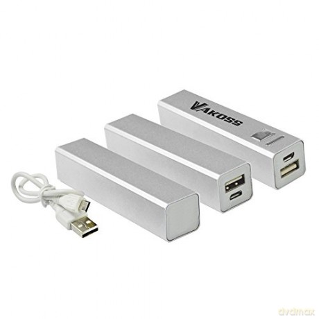 Power Bank Vakoss 2500 mAh My2575S Srebrny