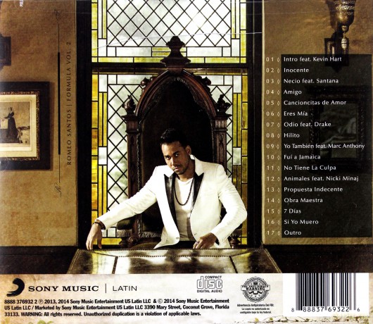 Romeo Santos: Formula Vol.2 [CD]