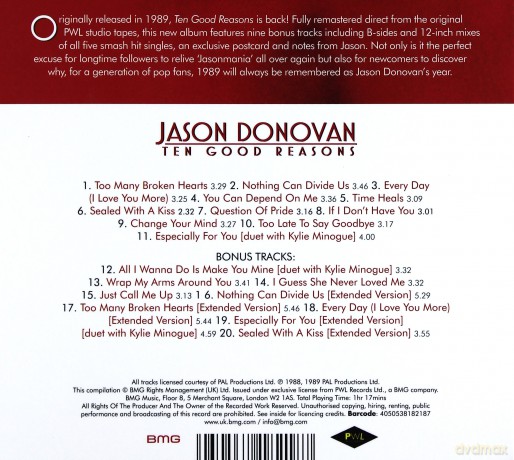 Jason Donovan: Ten Good Reasons (digipack) [CD]