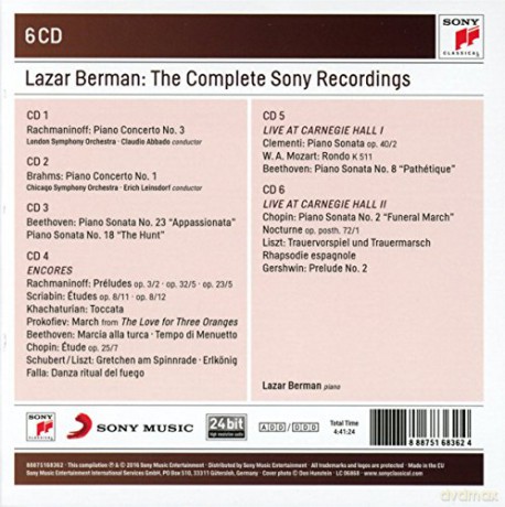 Lazar Berman: Lazar Berman - The Complete Sony Recordings [6CD]