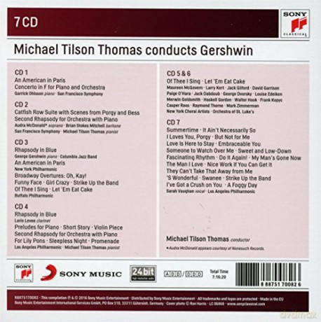 Michael Tilson Thomas: Michael Tilson Thomas Conducts Gershwin [7CD]