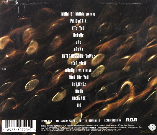 ZAYN: Mind Of Mine [CD]