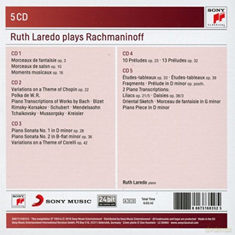 Ruth Laredo: Ruth Laredo Plays Rachmaninoff - The Complete Solo Piano Music [5CD]