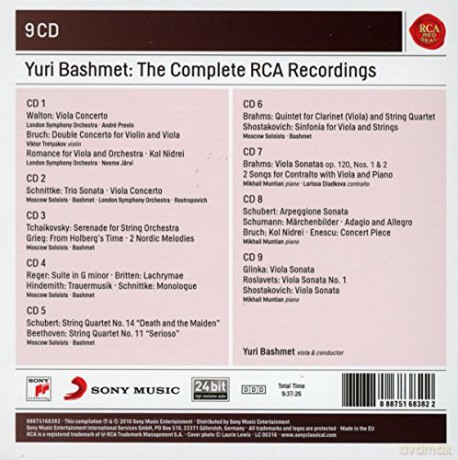 Yuri Bashmet: Yuri Bashmet - The Complete RCA Recordings [9CD]