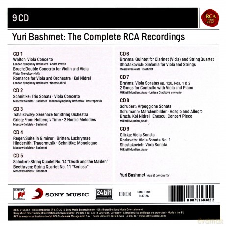 Yuri Bashmet: Yuri Bashmet - The Complete RCA Recordings [9CD]
