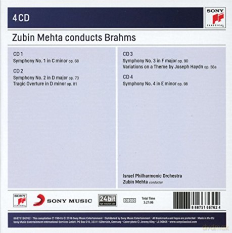 Zubin Mehta: Zubin Mehta Conducts Brahms [4CD]