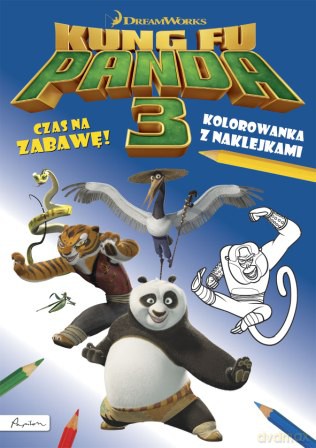 Czas na zabawę. Kolorowanka z naklejkami Dream Works Kung Fu Panda 3 [KSIĄŻKA]