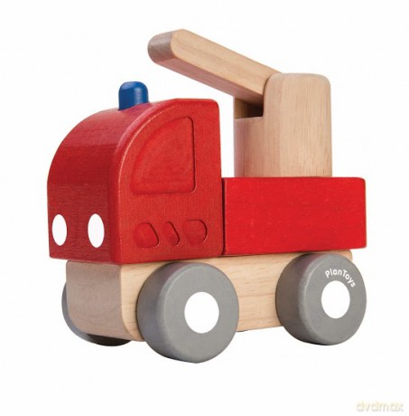 Mini autko straż pożarna. Zabawki drewniane