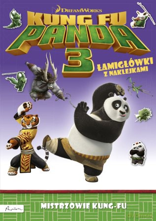 Mistrzowie kung-fu. Łamigłówki z naklejkami Dream Works Kung Fu Panda 3 [KSIĄŻKA]