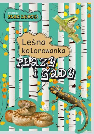 Płazy i gady. Leśna kolorowanka - Katarzyna Kopiec-Sekieta, Eliza Goszczyńska [KSIĄŻKA]