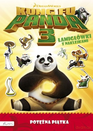 Potężna piątka. Łamigłówki z naklejkami Dream Works Kung Fu Panda 3 [KSIĄŻKA]