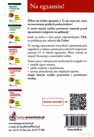 Prawo pracy i ubezpieczeń społecznych w pigułce [KSIĄŻKA]