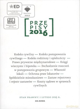 Przepisy 2016 zbiór cywilny [KSIĄŻKA]