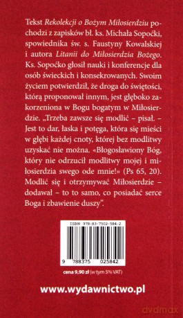 Rekolekcje o Bożym miłosierdziu - Michał Sopoćko [KSIĄŻKA]