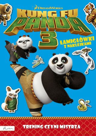 Trening czyni mistrza. Łamigłówki z naklejkami Dream Works Kung Fu Panda 3 [KSIĄŻKA]