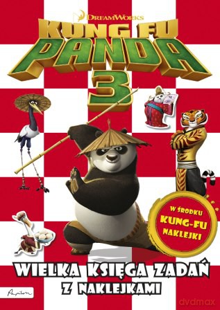 Wielka księga zadań z naklejkami Dream Works Kung Fu Panda 3 [KSIĄŻKA]