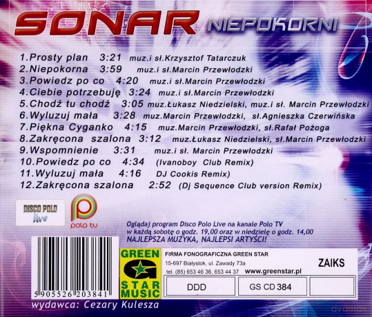 Sonar: Niepokorni [CD]