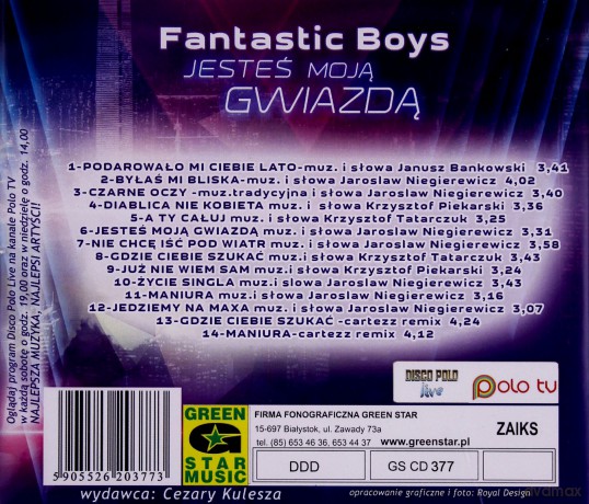 Fantastic Boys: Jesteś moją gwiazdą [CD]