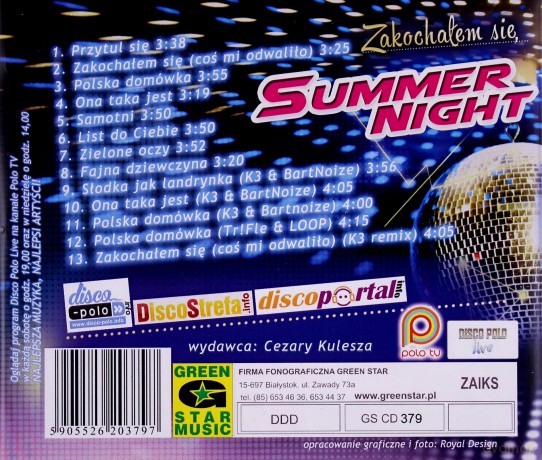 Summer Night: Zakochałem się [CD]