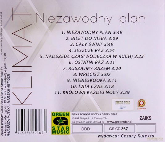 Klimat: Niezawodny plan [CD]