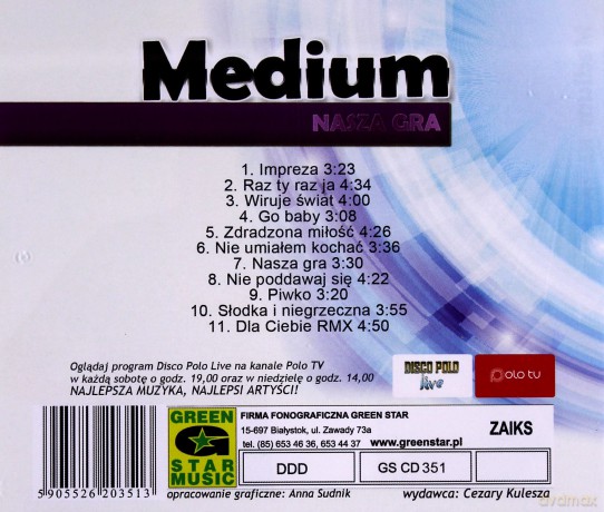 Medium: Nasza gra [CD]