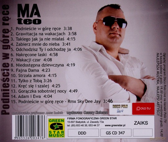 Mateo: Podnieście w górę ręce [CD]