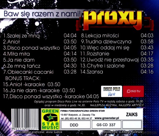 Proxy: Baw się razem z nami [CD]