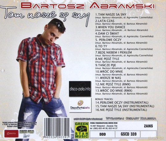 Bartosz Abramski: Tam nasze są sny [CD]