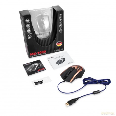 Mysz Perixx MX-1000 Copper Metal Gaming