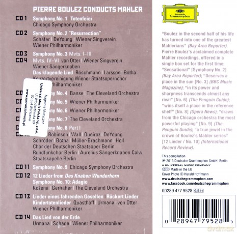 Pierre Boulez: Mahler [14CD]