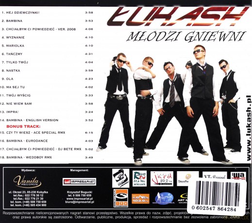 Łukash: Młodzi Gniewni [CD]