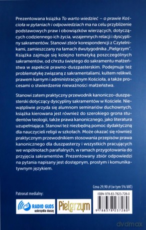 To warto wiedzieć. O prawie Kościoła w pytaniach i odpowiedziach - Wiesław Mazurowski [KSIĄŻKA]