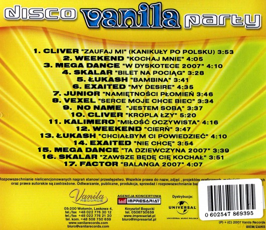 Disco Vanila Party vol. 1 [CD]