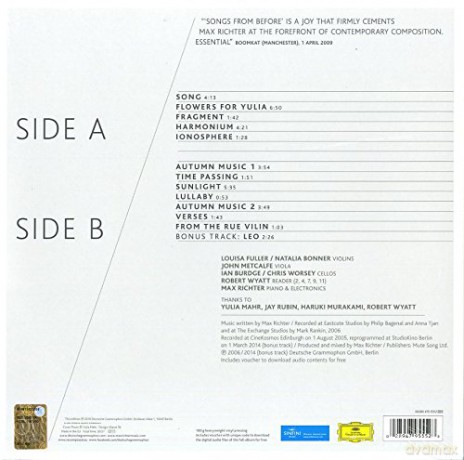 Max Richter: Songs From Before [Winyl]