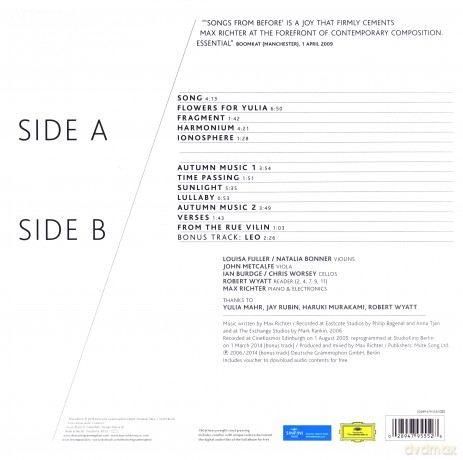 Max Richter: Songs From Before [Winyl]