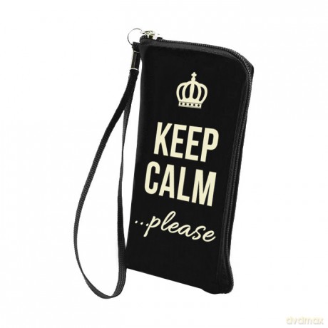 Pokrowiec Flexi Zip XXL (Galaxy S3/S4) Keep Calm Please czarny